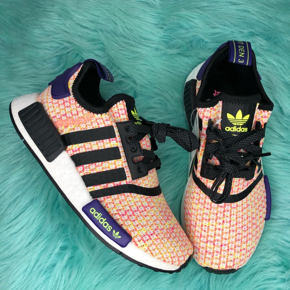 Adidas Nmd_R1 kid shoes  ‘Solar Yellow Pink’ size 5